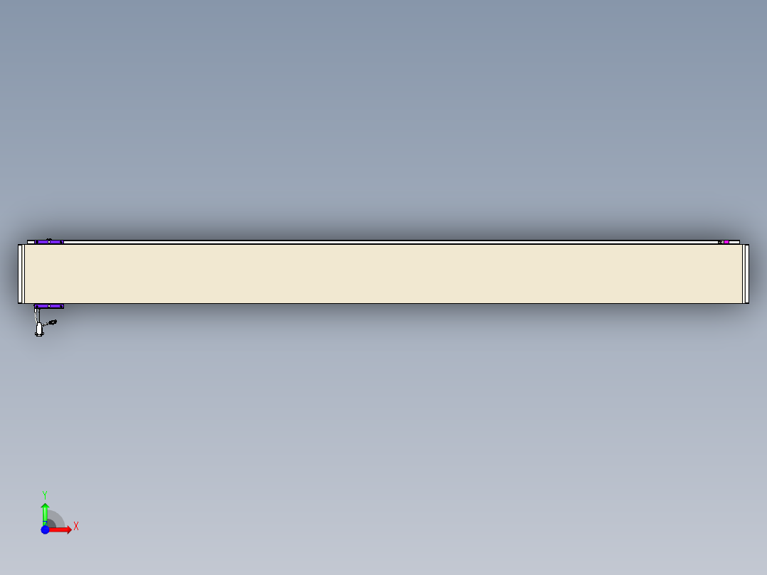 威洛博VL系列直线电机模组-VL22H1-S2500前视图