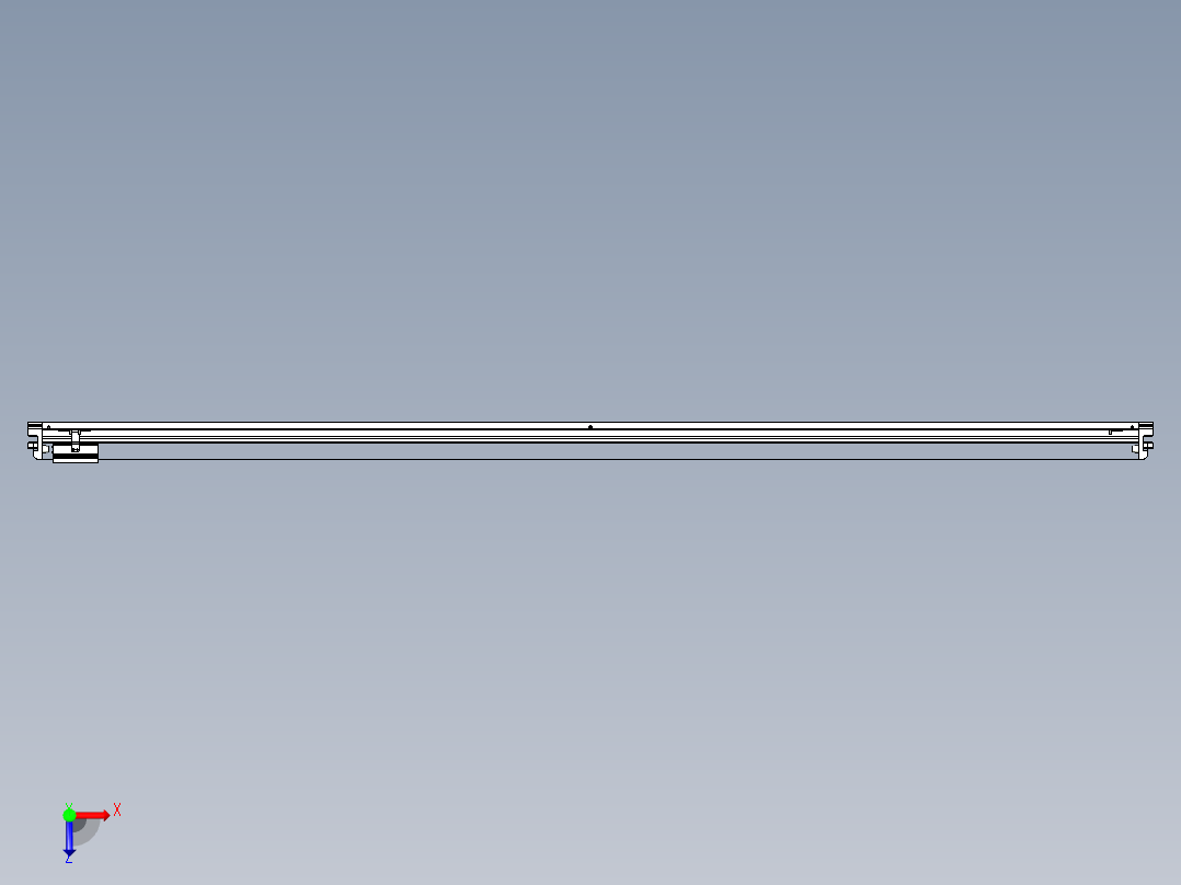 威洛博VL系列直线电机模组-VL22H1-S2500俯视图