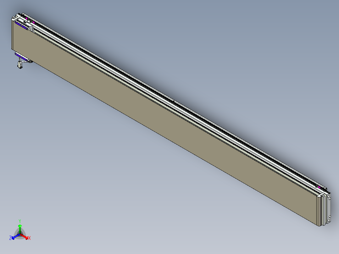 威洛博VL系列直线电机模组-VL22H1-S2500正等轴测图
