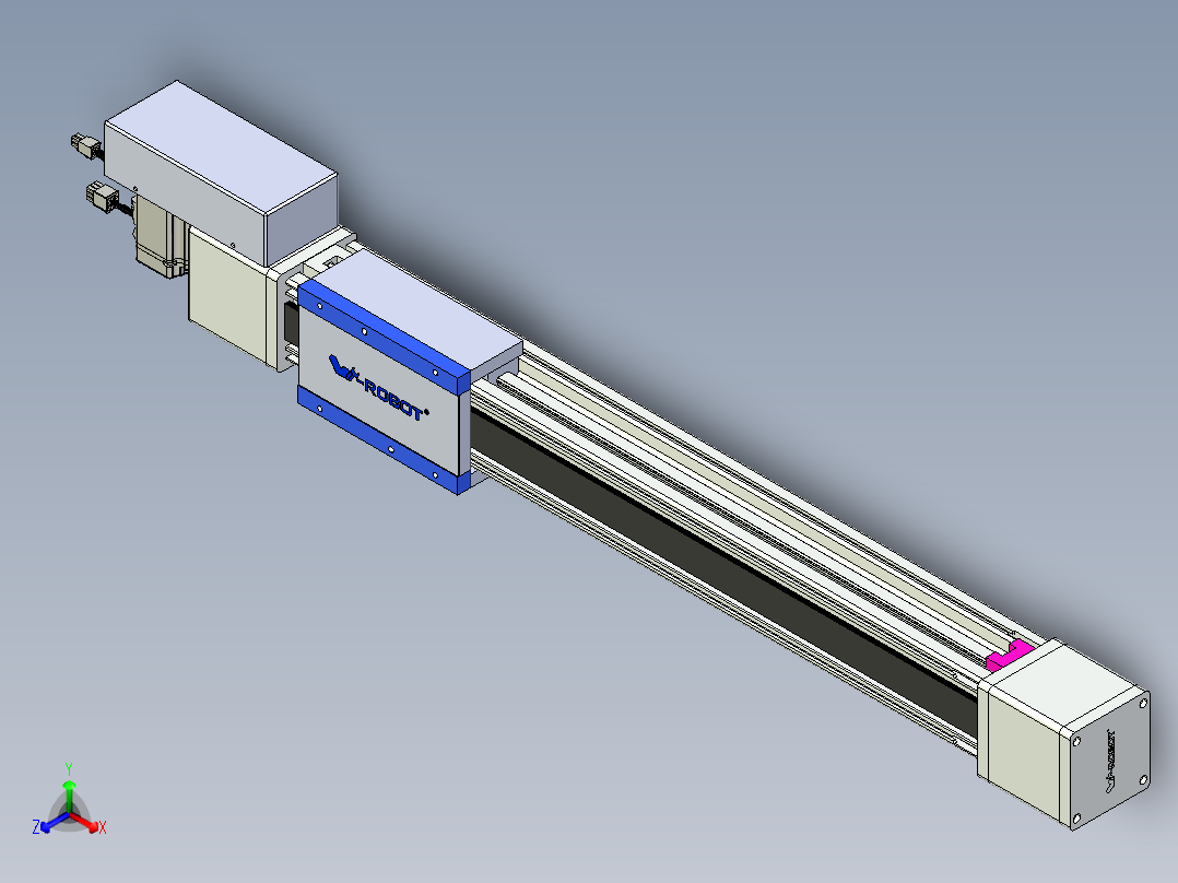 威洛博LB.GB同步带传动--欧规系列GB8-L96-S550-BR-P40主视图