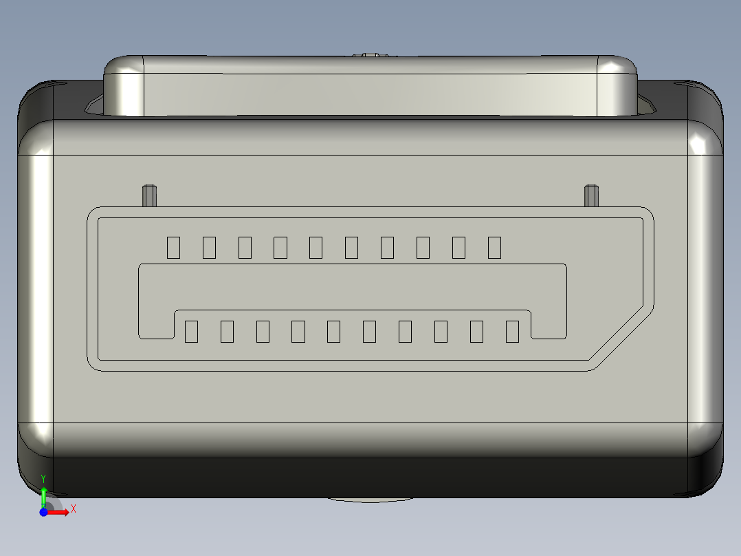 显示端口插头41前视图