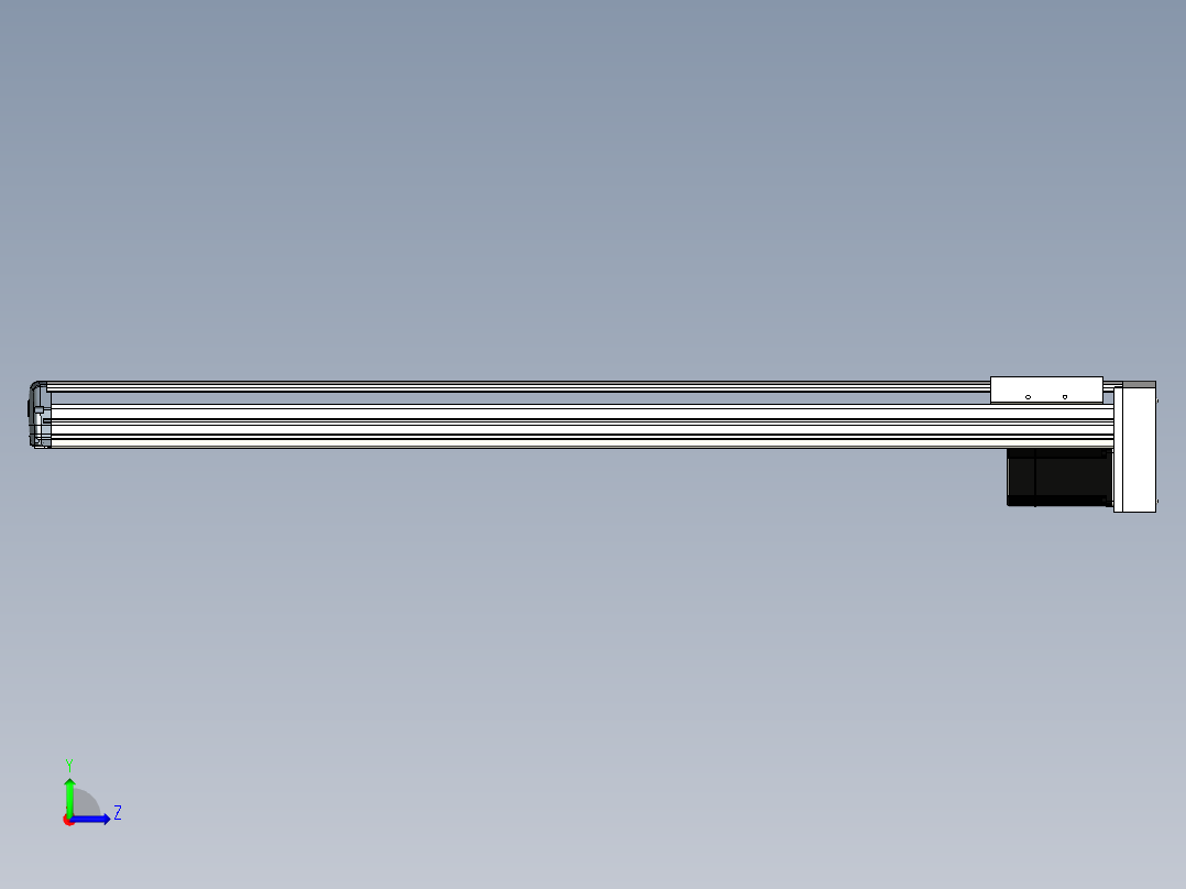 Toyo东佑达直线模组-ETH17-1250-BM-M75左视图