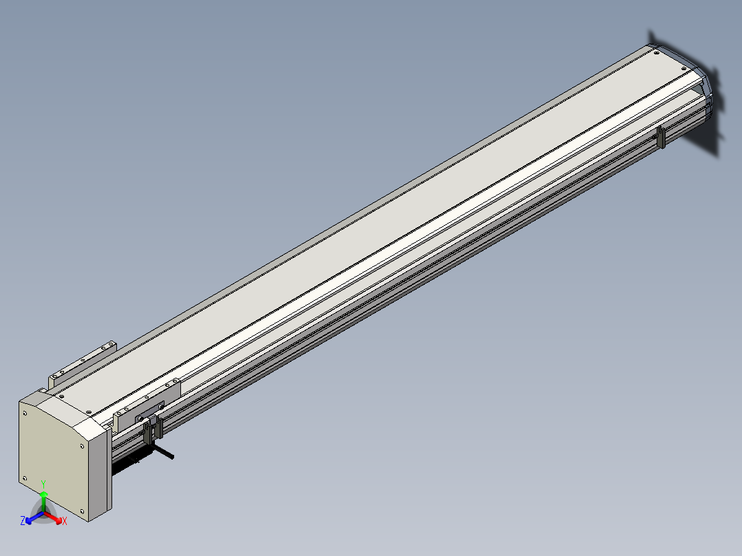 Toyo东佑达直线模组-ETH17-1250-BM-M75正等轴测图