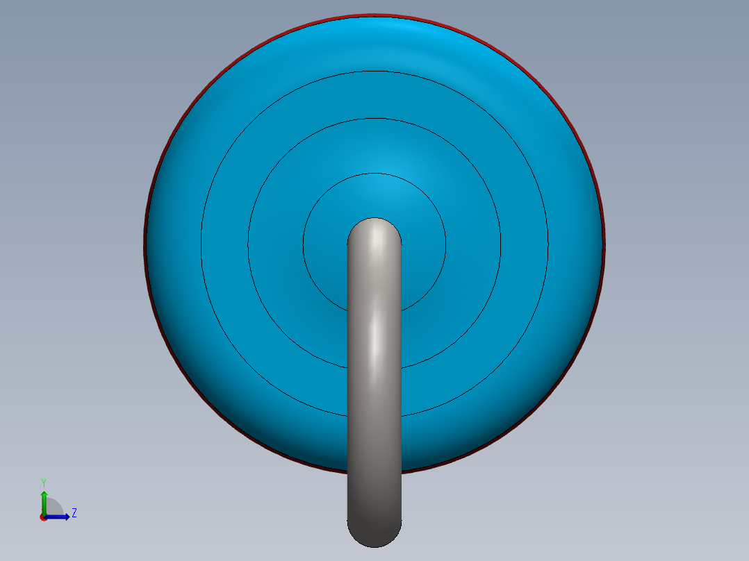 电容器 二极管 电阻器-Resistor Vertical 22K Ohm 1W左视图