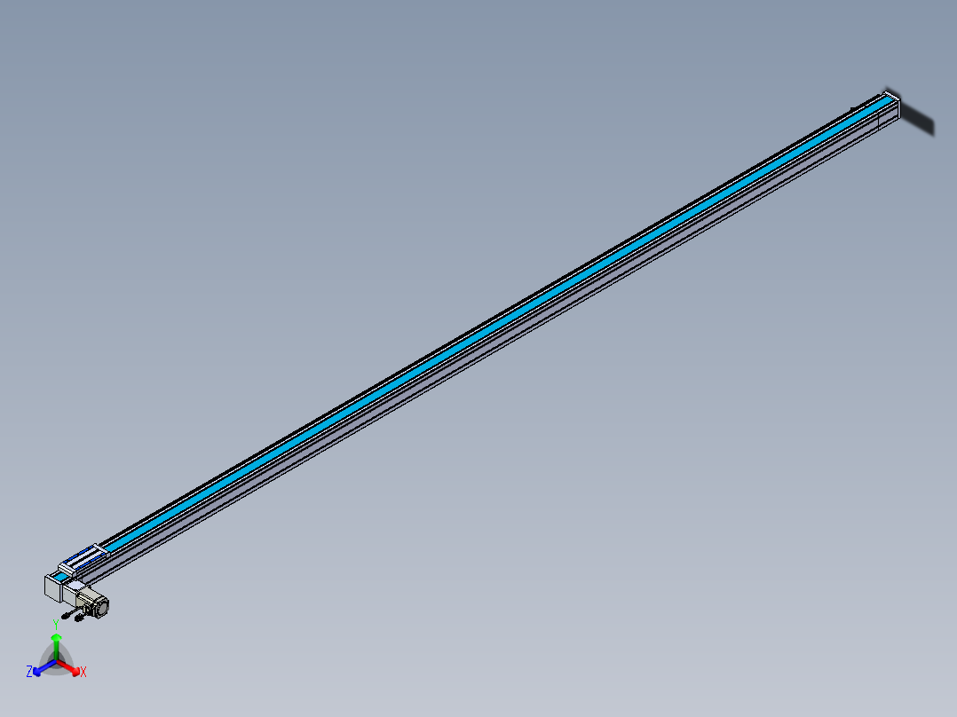 威洛博LB.GB同步带传动--欧规系列LB6A-L130-S3350-BL正等轴测图