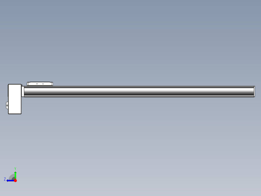 同步带全封闭直线模组TPA-HCB-105D-90-L950-RP-C-P20-N3右视图