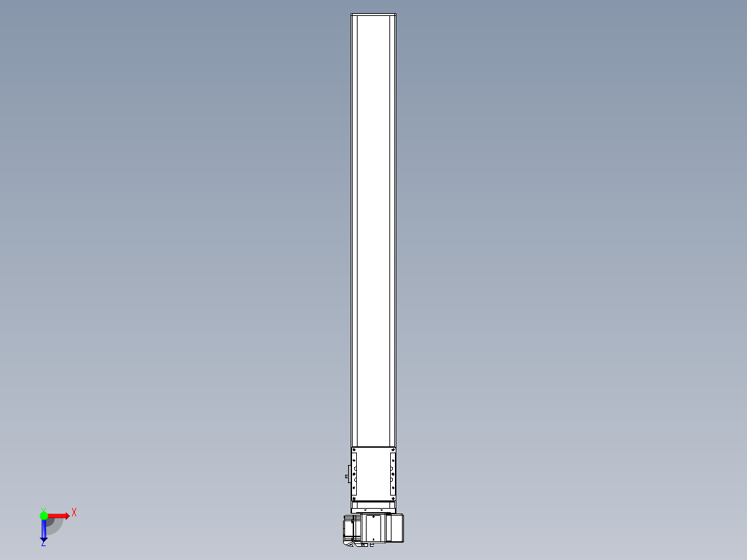 同步带全封闭直线模组TPA-HCB-105D-90-L950-RP-C-P20-N3俯视图