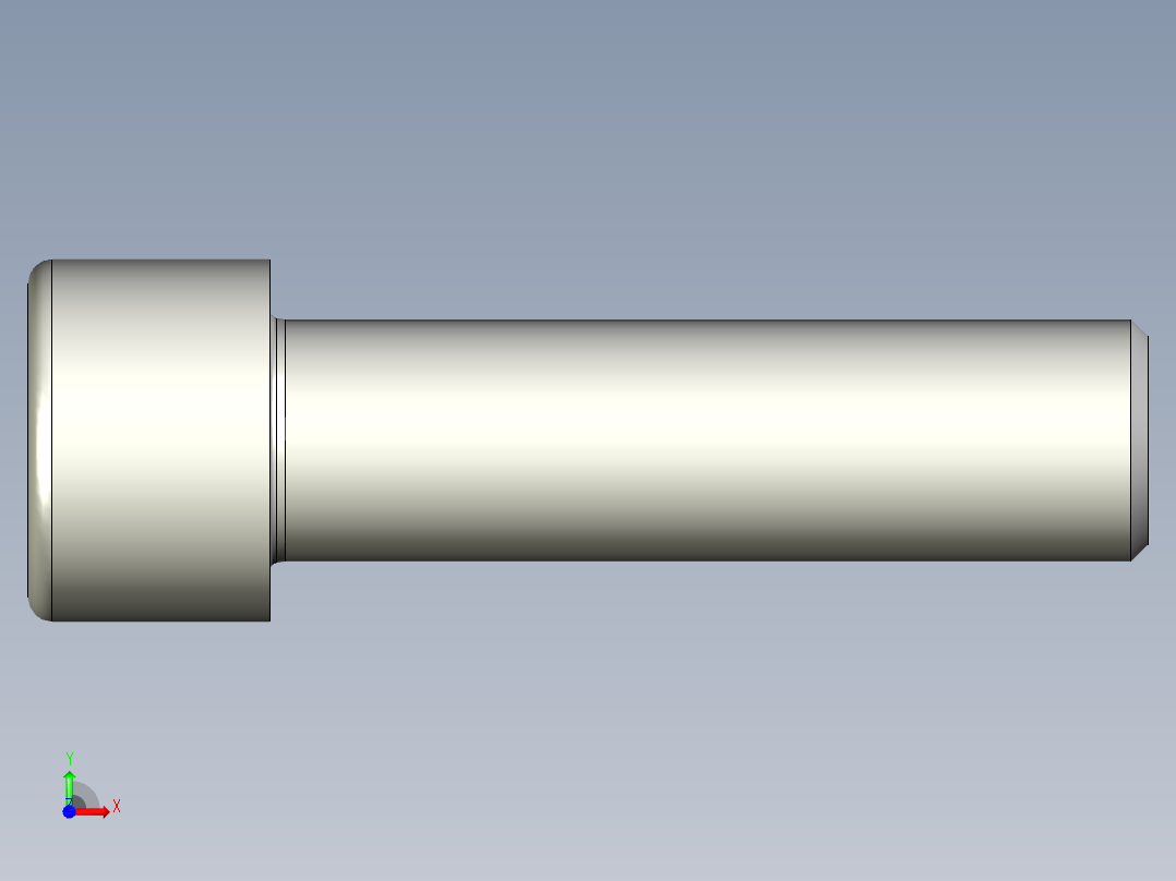 螺钉-DIN_912-M22x80.stp前视图