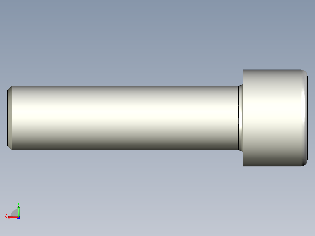 螺钉-DIN_912-M22x80.stp后视图