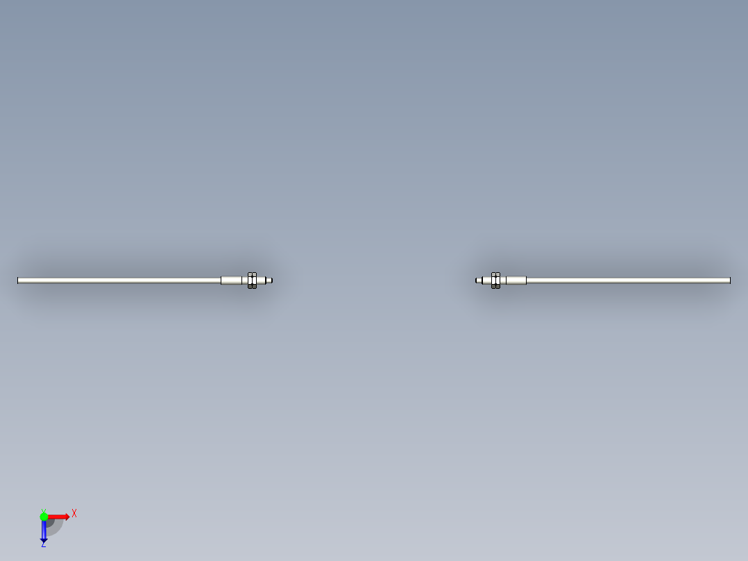耐高温玻璃光纤_对射型FT-GW411_3D俯视图