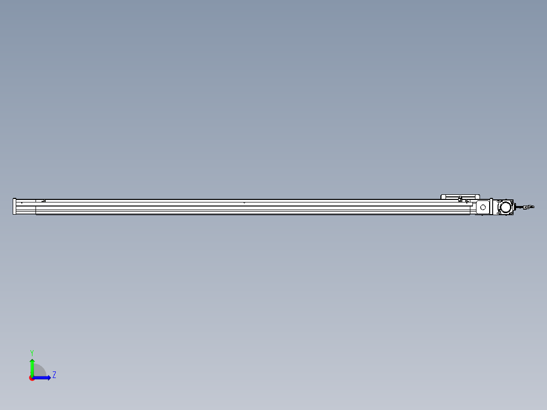 威洛博LB.GB同步带传动--欧规系列LB6A-L65-S1750-BL左视图