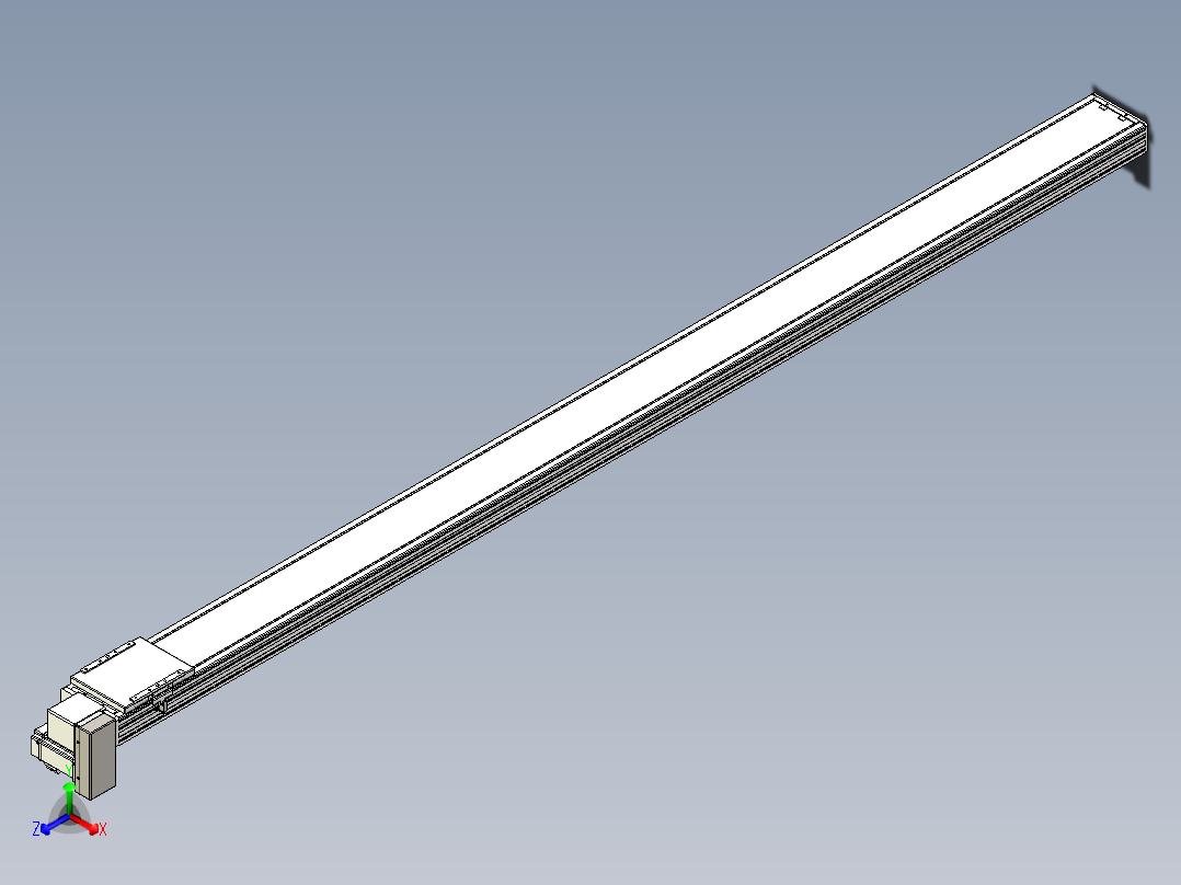 同步带全封闭直线模组TPA-HCB-14D-120-L2400-RP-C-P40-N3主视图