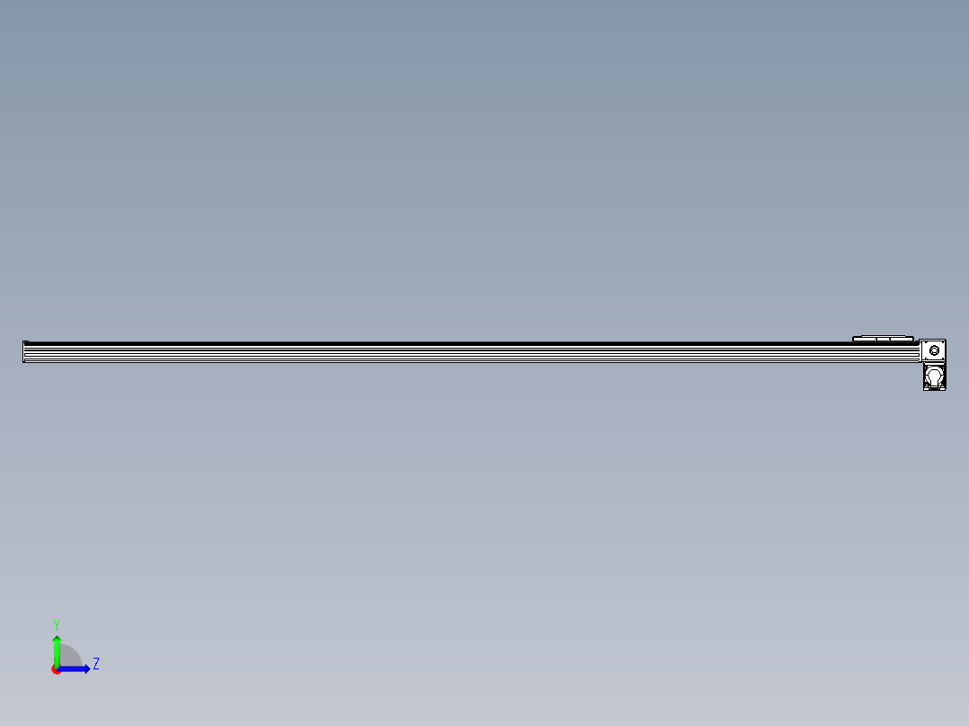 同步带全封闭直线模组TPA-HCB-14D-120-L2400-RP-C-P40-N3左视图