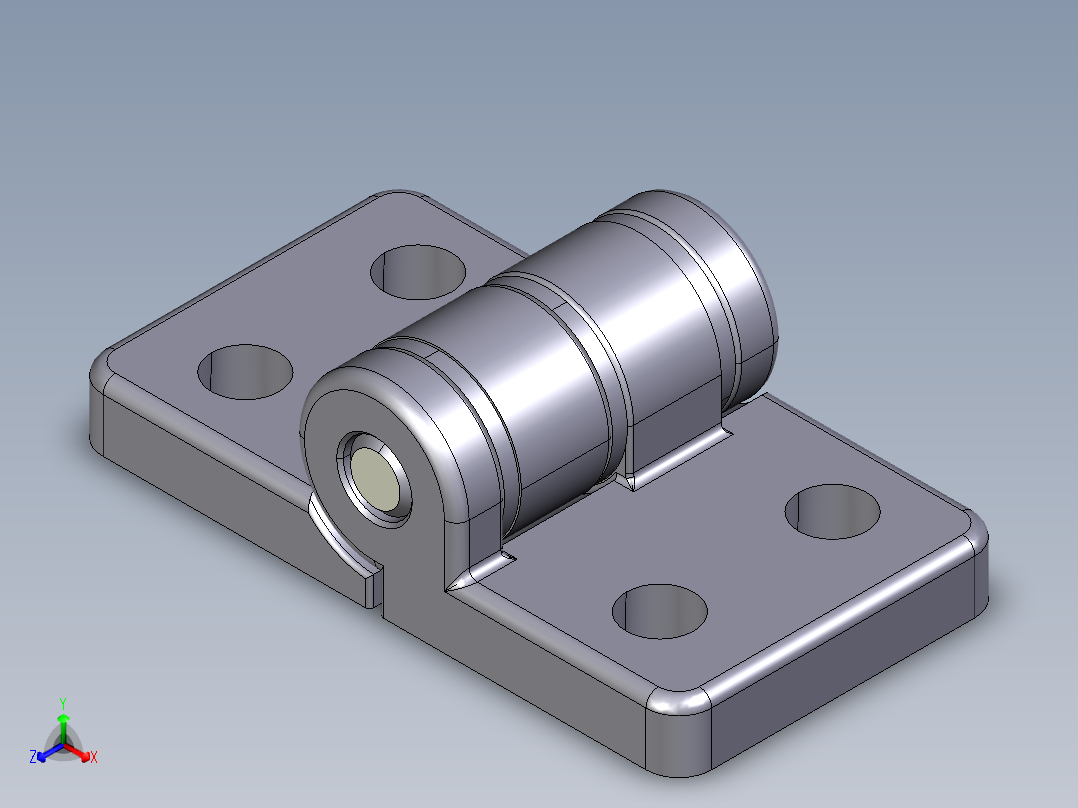 型材-KJN 45X45 DIE-CAST COMBI HINGE 095Z4545F00S正等轴测图