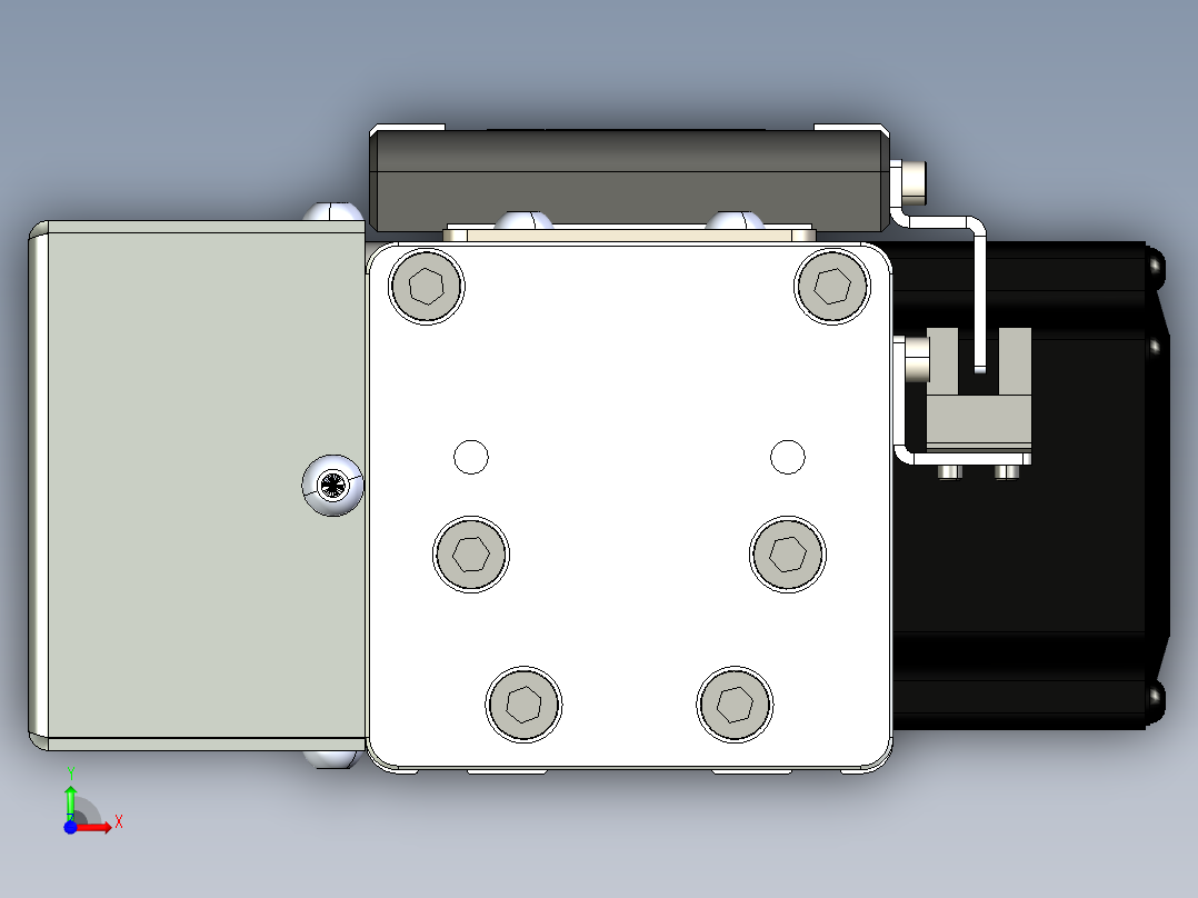 同步带滑台-欧规BC6H-L60-S500-L-ZP40-D3前视图