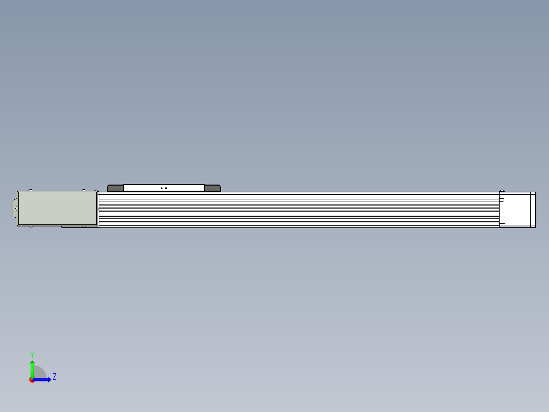 同步带滑台-欧规BC6H-L60-S500-L-ZP40-D3左视图