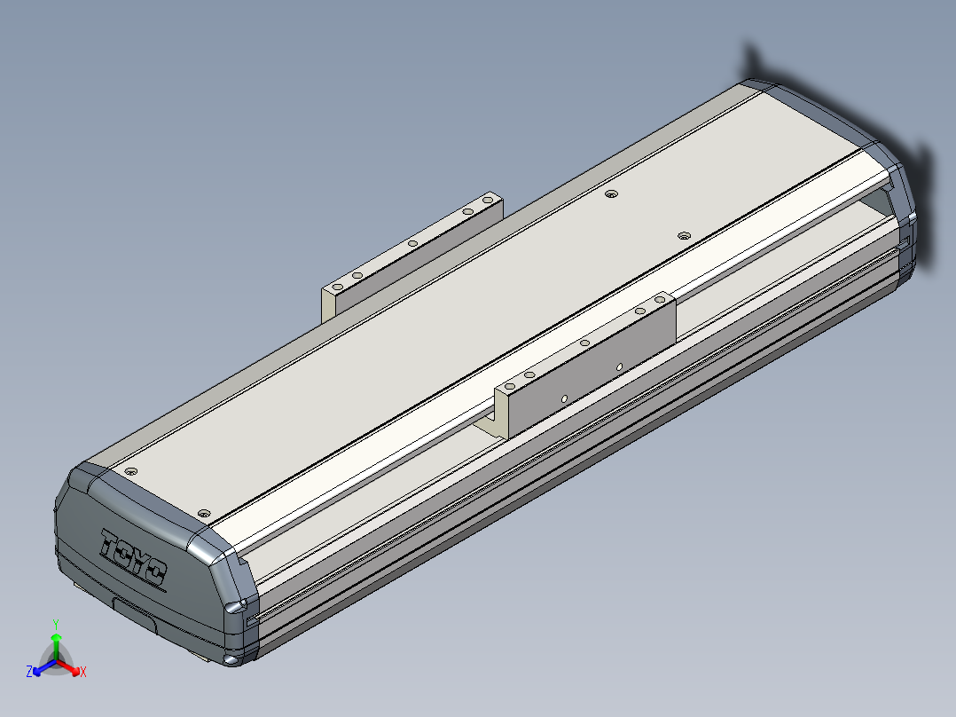 Toyo东佑达直线模组-ETH17-200-M-煞車-組合主视图