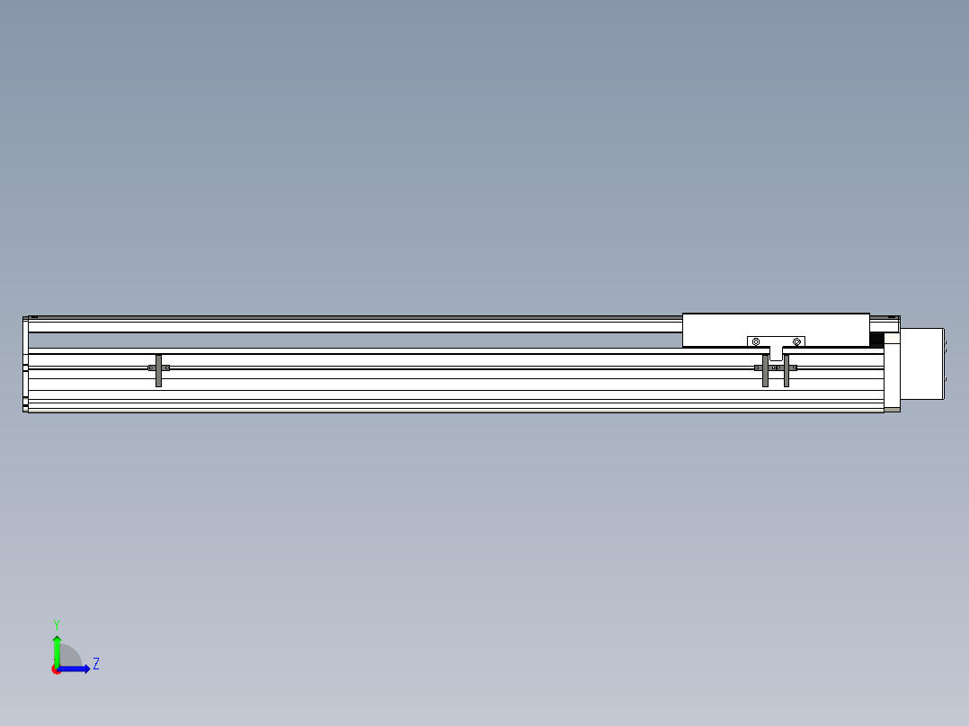 Toyo东佑达直线模组-ETH22-750-BL-750W左视图