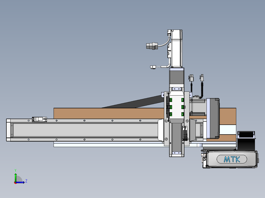 内嵌直交机械手XYG系列XYG432-A2左视图