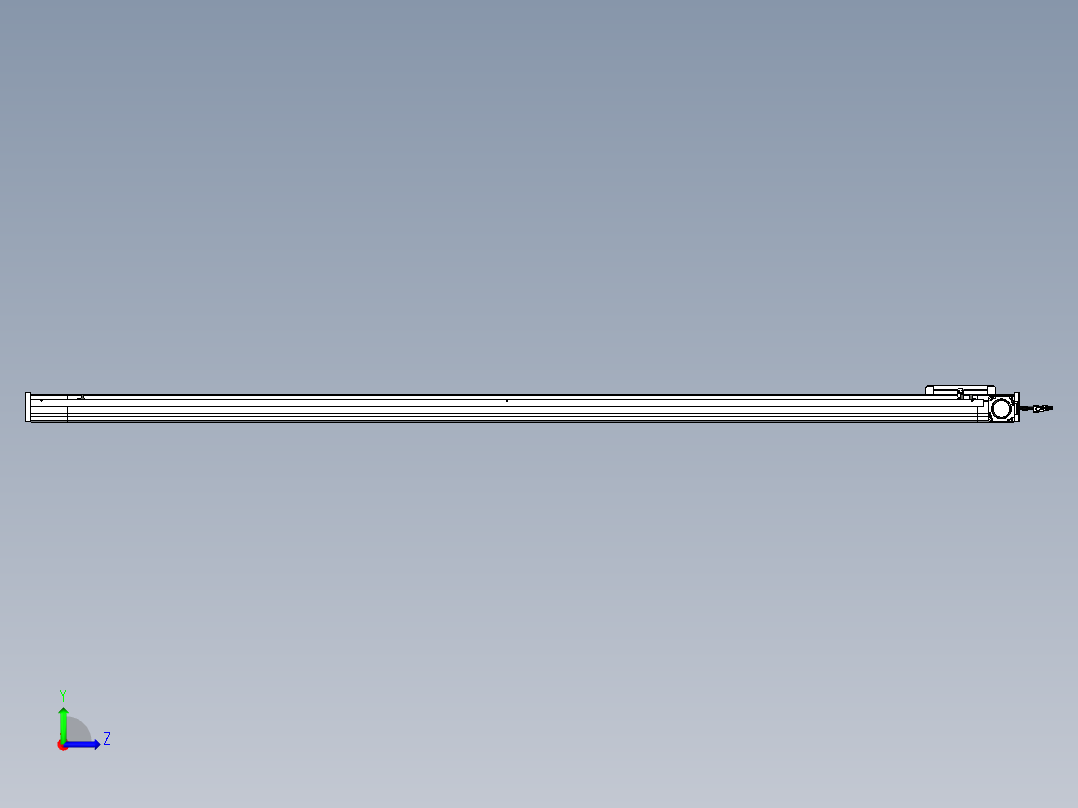 威洛博LB.GB同步带传动--欧规系列LB6A-L130-S2050-BR左视图