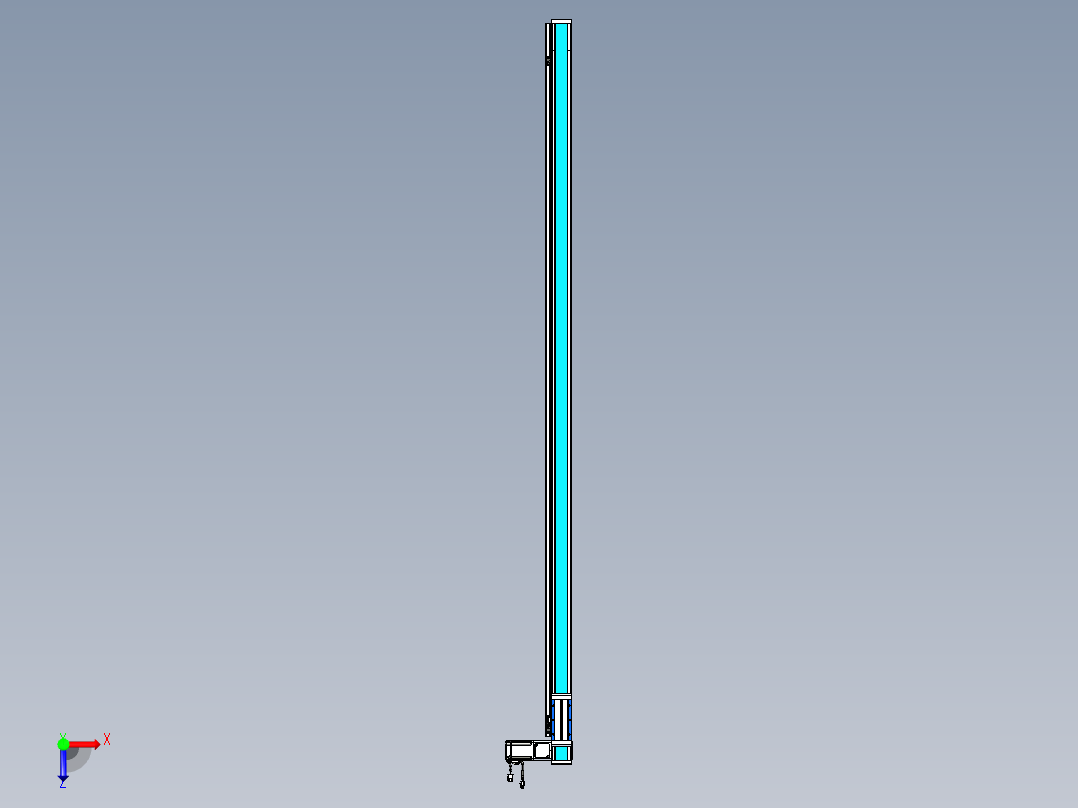 威洛博LB.GB同步带传动--欧规系列LB6A-L130-S2050-BR俯视图