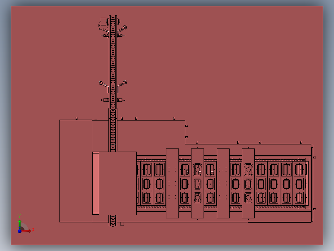 锡箔封口机前视图