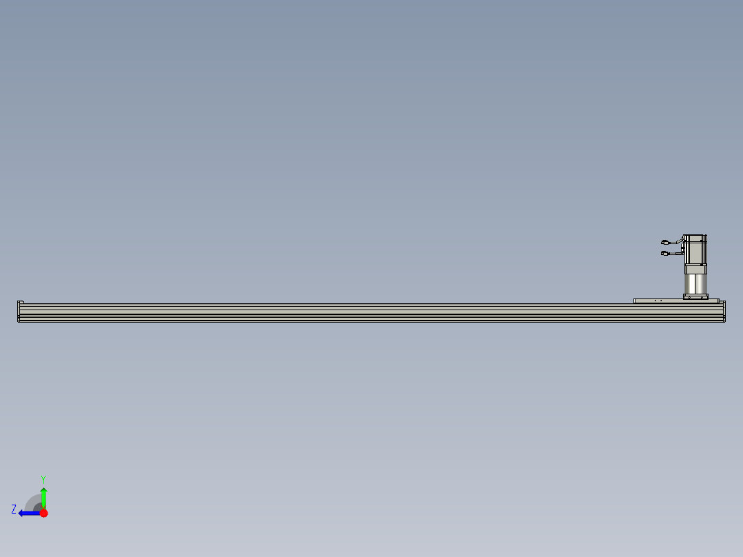 东锦齿条传动DH175G-L167-S2200-BU-减速机+750W右视图