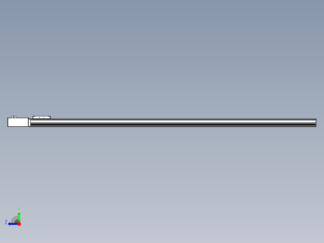 同步带全封闭直线模组TPA-HCB-105D-90-L1850-MR-Y-P20-N3右视图