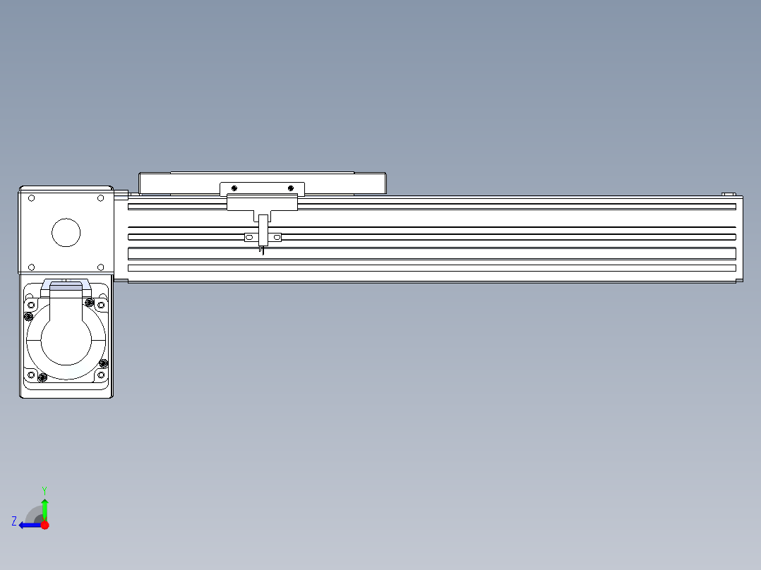 同步带全封闭直线模组TPA-HCB-120D-90-L200-LP-C-P40-N3右视图