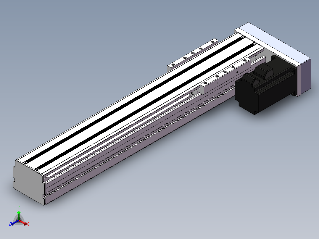 精密模组MY80D-T10-350L-BR-P20B-C4-C正等轴测图