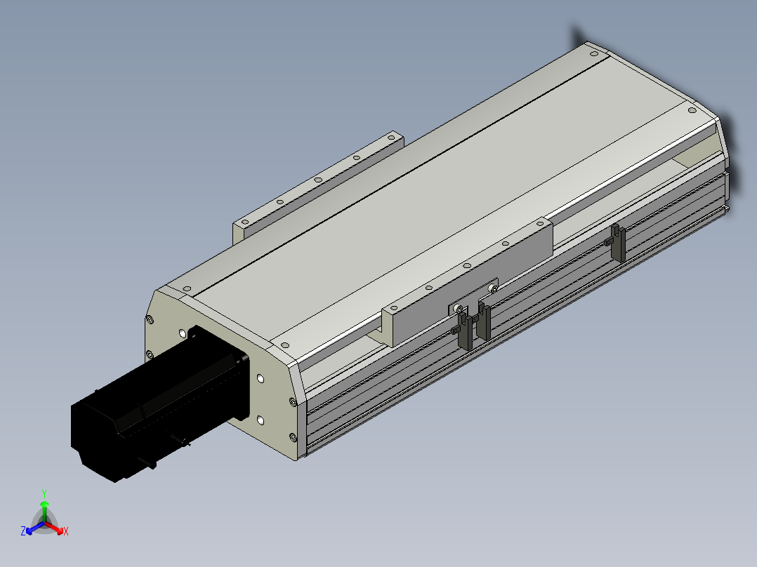 Toyo东佑达直线模组-ETH22-200-BC-750W+煞車正等轴测图