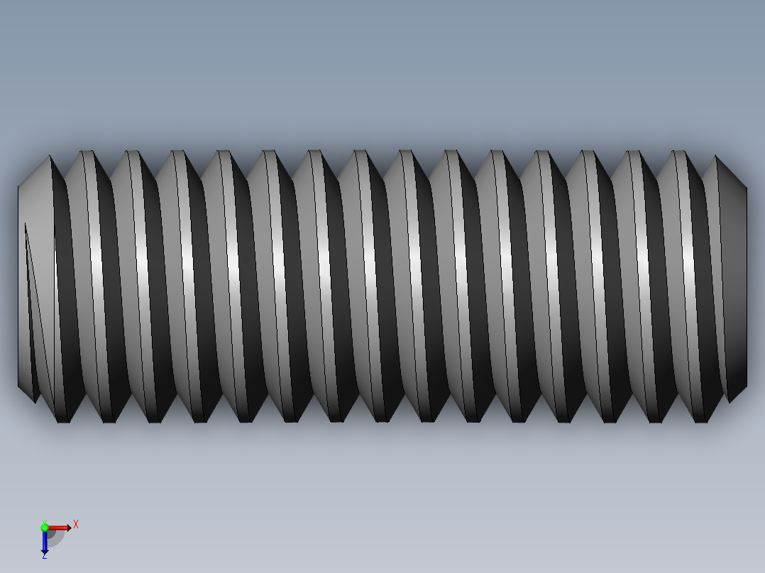 DIN 913-ISO 4026 固定螺钉-M3 L=8.SLDPRT俯视图
