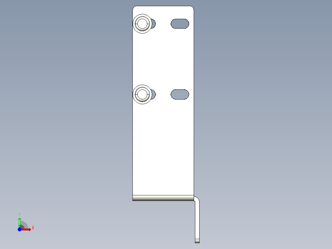 基恩士PZ-B24_kc图纸模型前视图