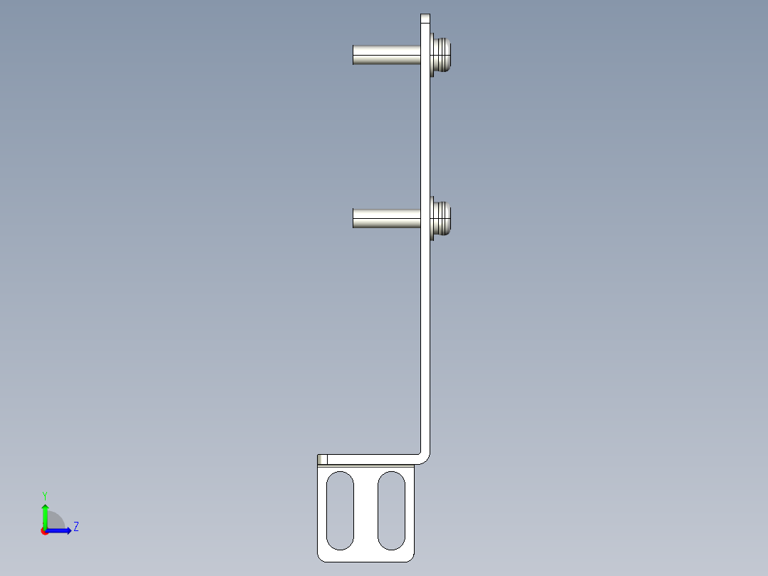 基恩士PZ-B24_kc图纸模型左视图