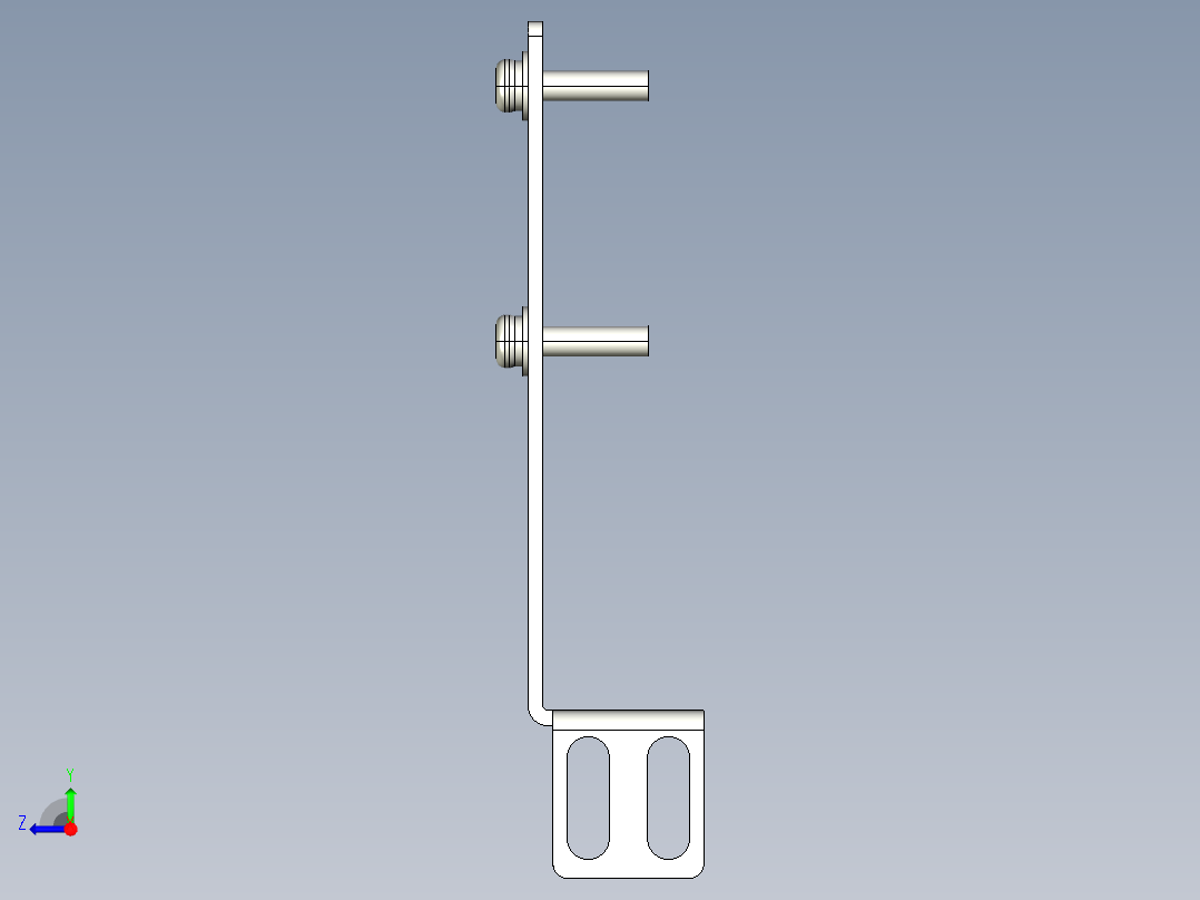 基恩士PZ-B24_kc图纸模型右视图