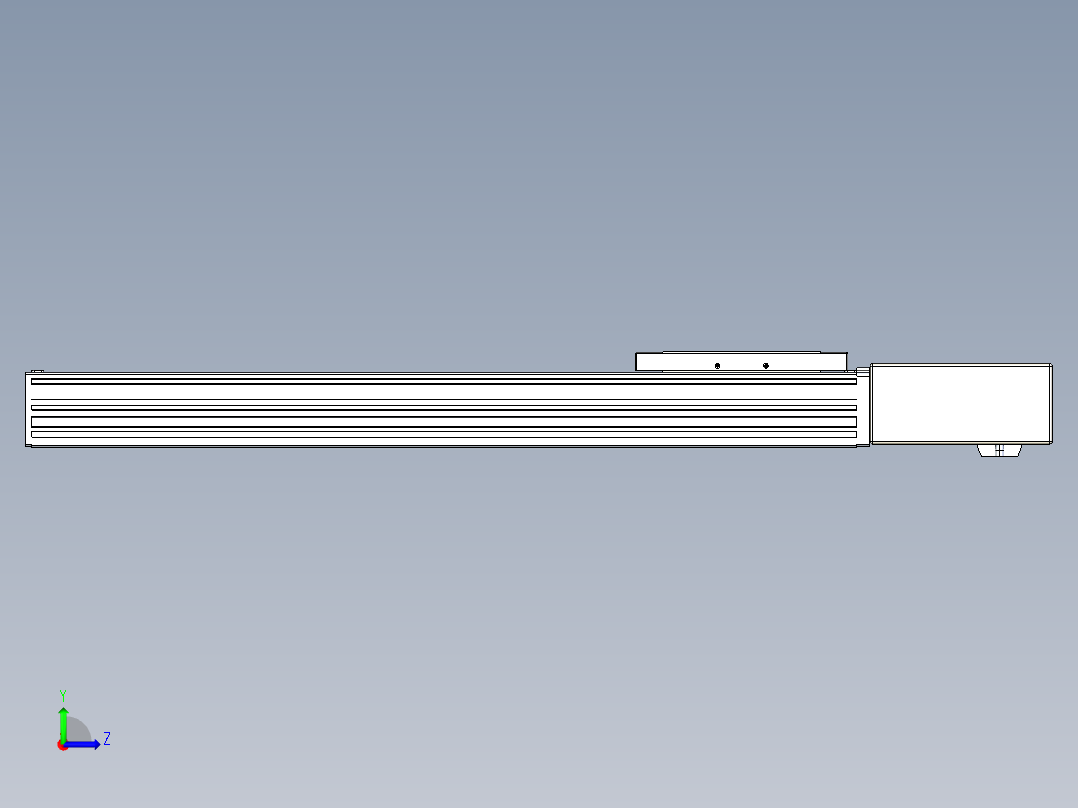 同步带全封闭直线模组TPA-HCB-120D-90-L450-ML-C-P40-N3左视图