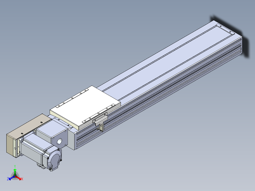 同步带全封闭直线模组TPA-HCB-120D-90-L450-ML-C-P40-N3正等轴测图