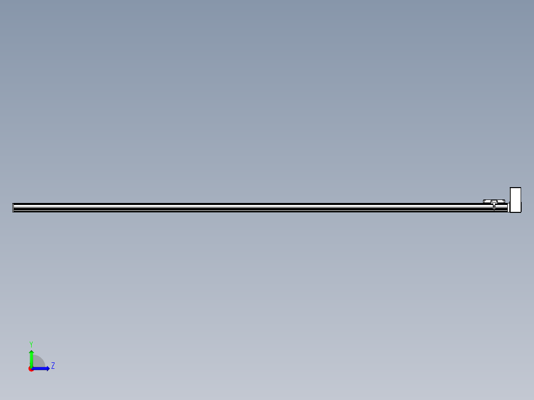同步带全封闭直线模组TPA-HCB-105D-90-L2750-LU-C-P20-N3左视图