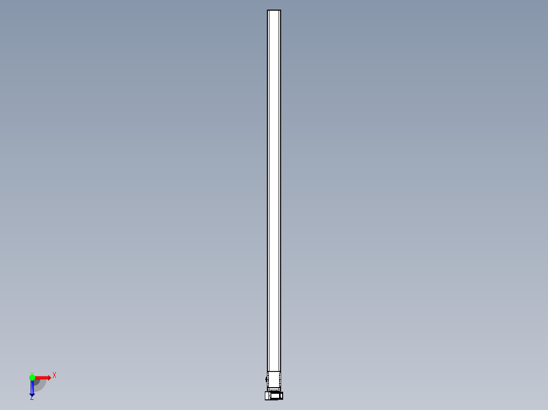 同步带全封闭直线模组TPA-HCB-105D-90-L2750-LU-C-P20-N3俯视图