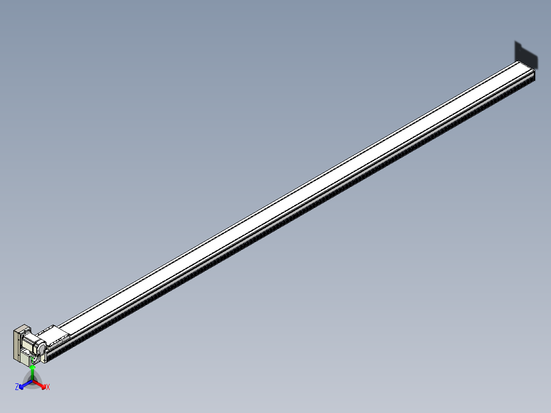 同步带全封闭直线模组TPA-HCB-105D-90-L2750-LU-C-P20-N3正等轴测图
