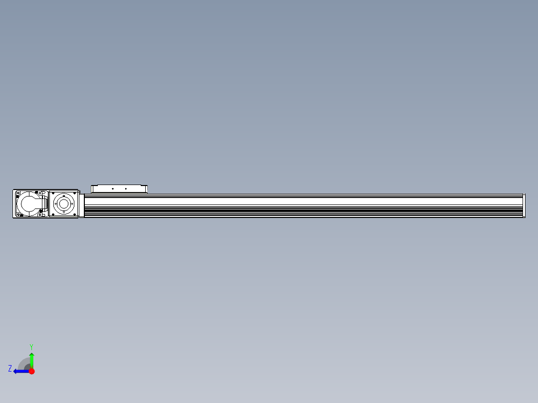 同步带全封闭直线模组TPA-HCB-105D-90-L800-ML-Y-P20-N3右视图