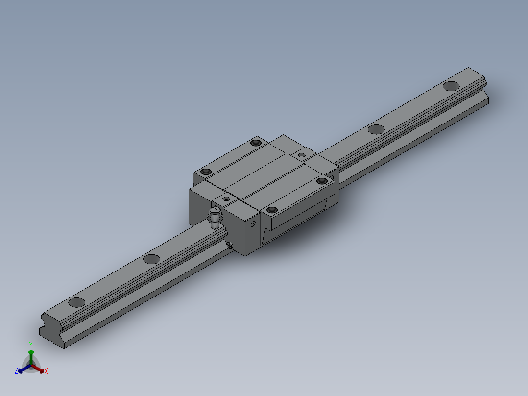 滑块HGW20CC正等轴测图