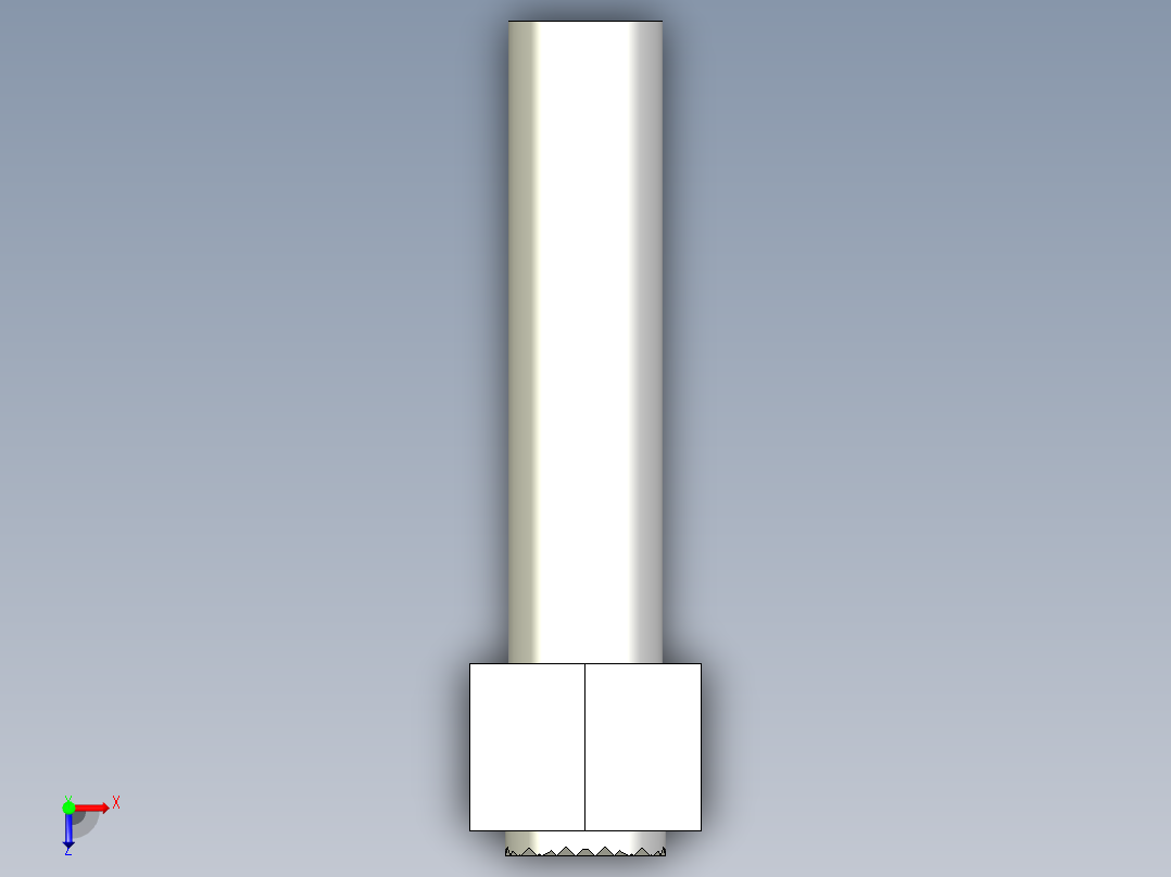 定位配件(B)BUH-3D多系列多零件图纸模型俯视图