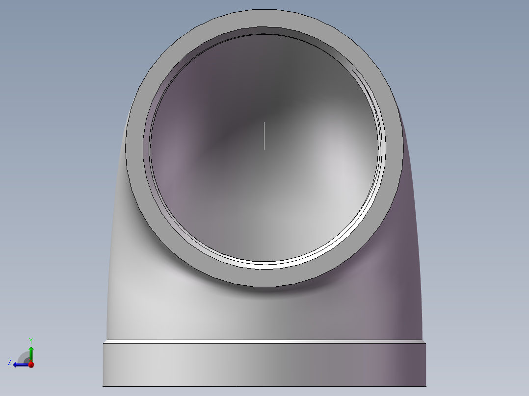 弯头-异径内丝 DN80-DN65右视图
