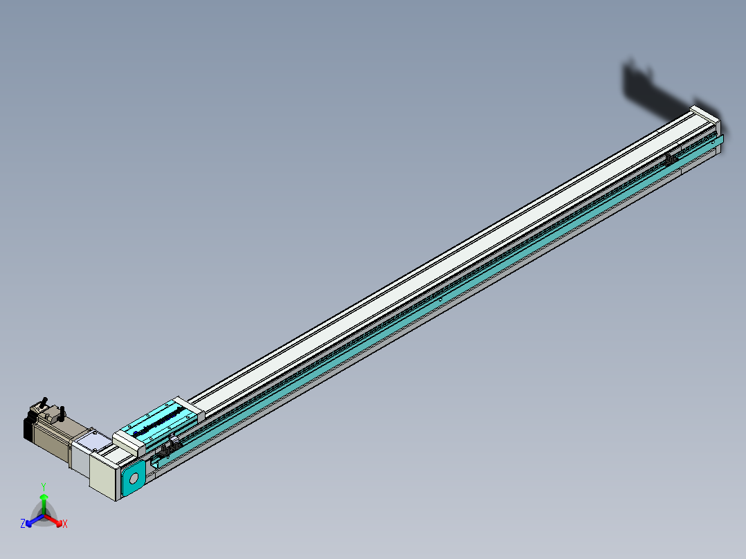 欧规系列-LB6A-L130-S1200-BR-ZP40-C3正等轴测图