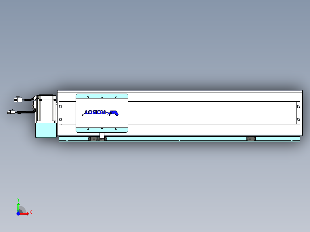 威洛博VBC同步带传动一无尘环境VBC14-L45-S450-BLU-ZP40-C3前视图