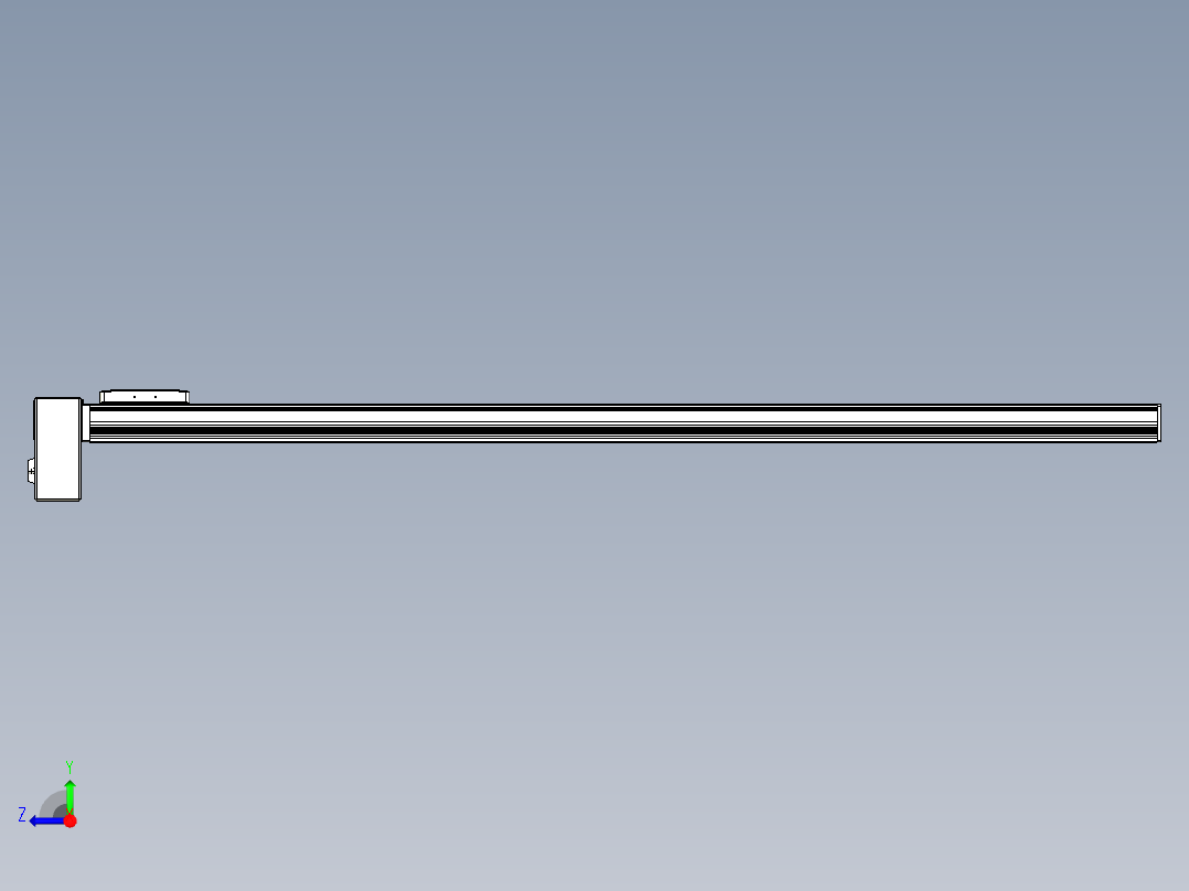 同步带全封闭直线模组TPA-HCB-105D-90-L1350-RP-Y-P20-N3右视图
