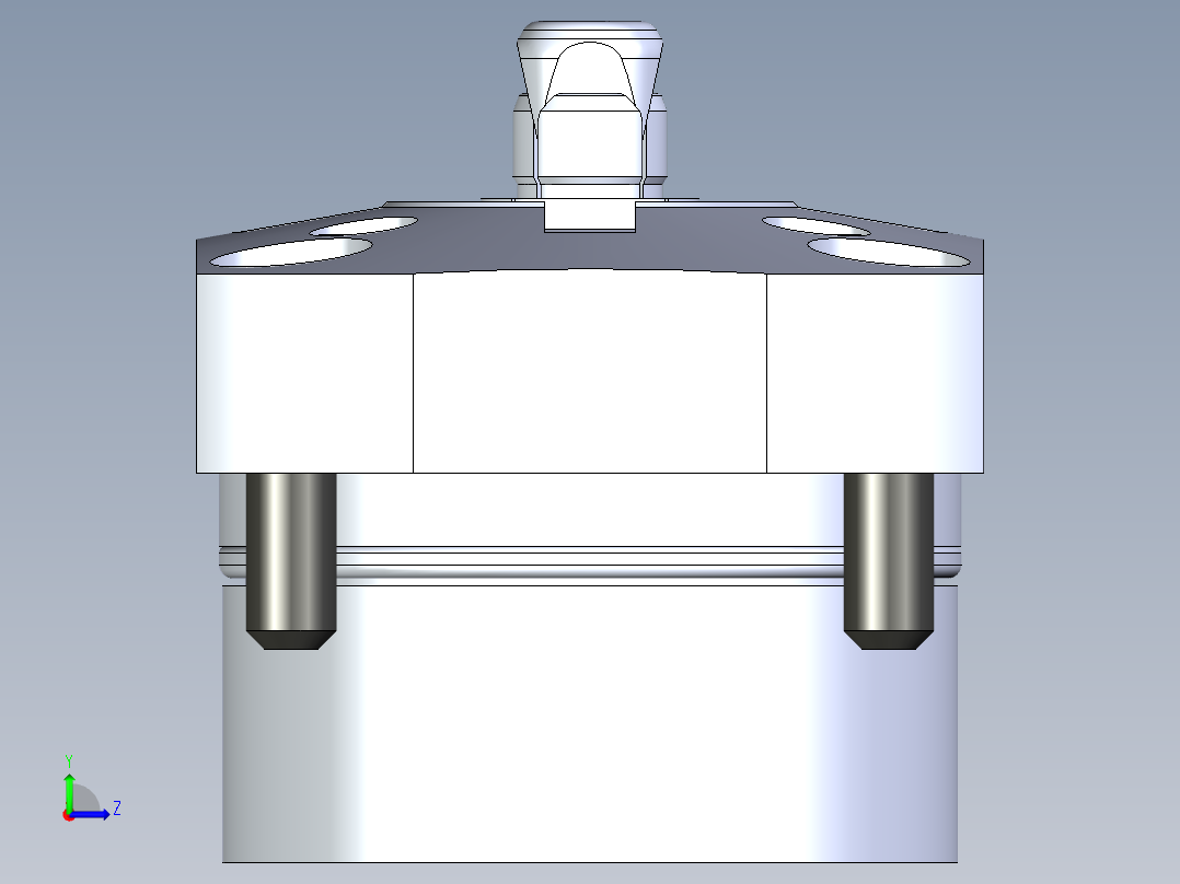 KOSMEKSFH2090-G多系列多零件图纸模型左视图