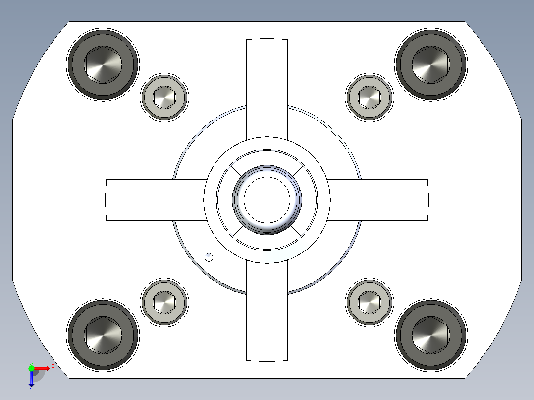 KOSMEKSFH2090-G多系列多零件图纸模型俯视图