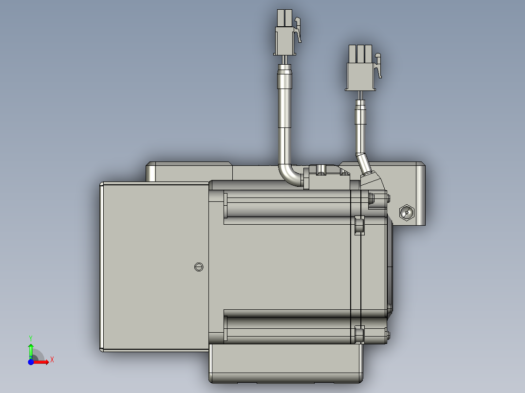 威洛博直线电机模组EB8-L100-S1300-BR-P75-MS3前视图